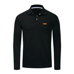 Autumn New Men's Polo Shirt Men's Business Casual Solid Color Polo Shirt Men's Long-sleeved Polo Shirt Men's Brand Clothing